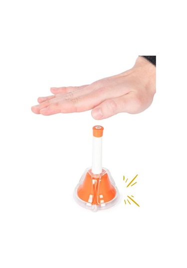 Temel Renkli Basmalı Nota El Zili Seti 8li 15 Cm