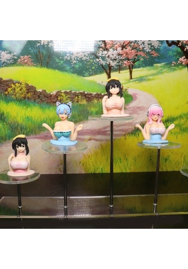 Pazly Ve Şık Pvc Kız İçin Geeroyoo Figürü Ev Dekoru Araba Aksesuar 6.5cm - Zq