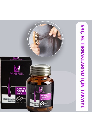 Vanemed Vanefull Saç Ve Tırnak İçin Gıda Takviyesi 60 Tablet