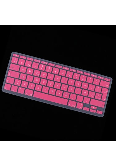 Homyl 11 Inç Macbook Pink Için İspanyolca Fonetik Klavye Pembe