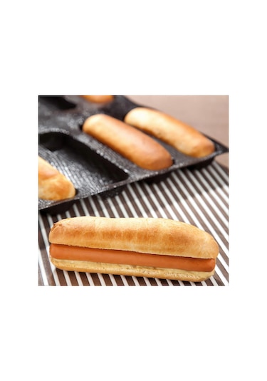 Silikon Tava-yapışmaz Delikli Fransız Ekmek Tavası Kalıpları,sosis Kalıpları, Pişirme Kaplamaları Mat Ekmek Mo Çok Renkli