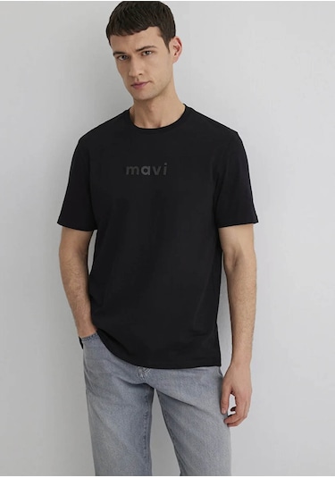 Mavi Regular Siyah Erkek T-shirt M0612732-900 Siyah