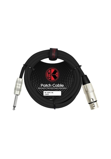 Kirlin Mp-482Prbk Xlr F - 1/4'' Mono 3 Metre Mikrofon Kablosu
