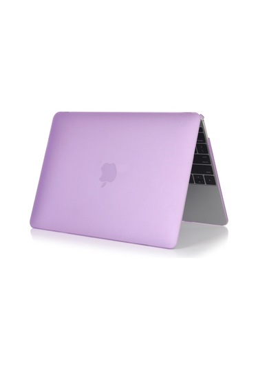 Ally Macbook Air 13 A1932 2018 A2179 2020 Kristal Kapak Koruma Kılıf Mor