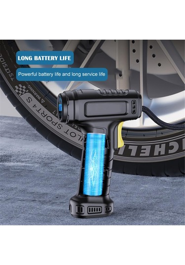 Xindoker St-5007 Otomobil Hava Pompası - 17 Silindir, 20l/dk Akış, 120w - Otomatik Tamamlama, Led Aydınlatma, Baskı Ölçüm, Fren Çubuğu Bağlantısı