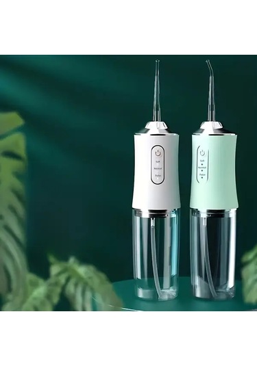 Willowhaven Yeşil Elektrikli Su Diş İpi: 360 Dönen Başlık, Şarj Edilebilir, Seyahat Dostu