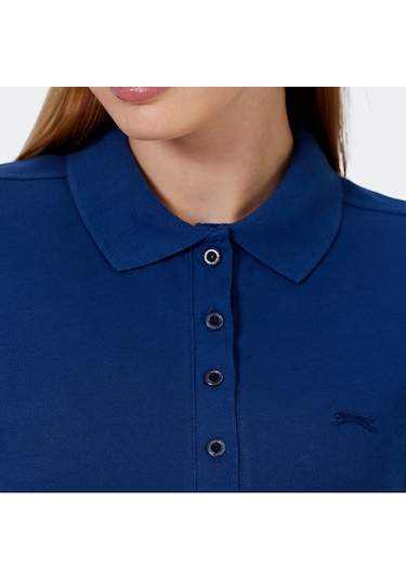 Slazenger VERA I Kadın Polo Yaka Saks Mavi Tişört