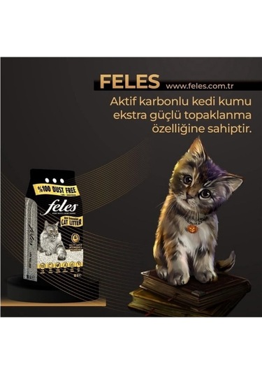 Feles Tozsuz Topaklaşan Kedi Kumu 3 x 10 L