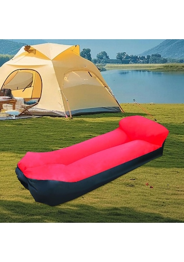 Suntek Şişme Şezlong Yetişkinler Ve Çocuklar Için Trend Kırmızı