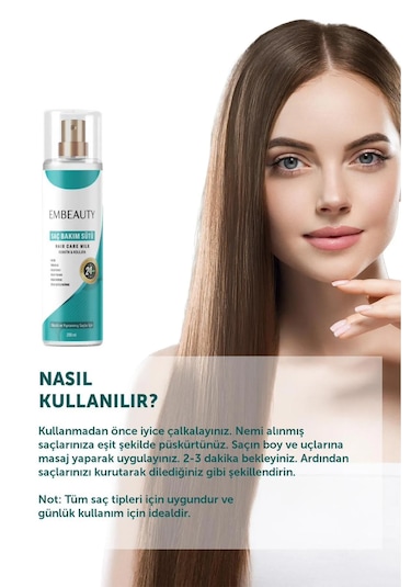 Embeauty Besleyici Keratin Kolajen Saç Bakım Sütü 200 ML