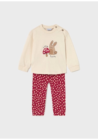 Mayoral Kız Bebek Oversize Tayt Takım 2745 Kırmızı