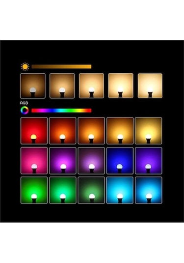 Atc Uzaktan Kumandalı 6500 K+rgb 9 W Beyaz Işık