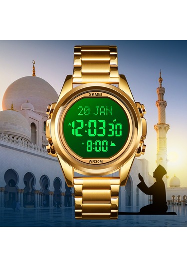 Skmeı Müslüman Dijital Saat - Namaz Qibla Pusulası, Hijri Takvimi, Kur'an Ayraç, Şehir Seçim Fonksiyonu, Tarih, Hafta, Alarm, Arka Işık, 3atm Su Geçirmez, Erkek Azan Saatleri, İslami Bileklik, Erkek Çok Renkli Skmeı Müslüman Dijital Saat - Namaz Qibla Pusulası, Hijri Takvimi, Kur'an Ayraç, Şehir Seçim Fonksiyonu, Tarih, Hafta, Alarm, Arka Işık, 3atm Su Geçirmez, Erkek Azan Saatleri, İslami Bileklik, Erkek Çok Renkli