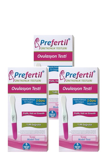 Kalem Tip Ovulasyon Yumurtlama Testi - 3 Kutu 15 Test