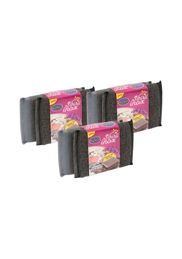 Myclean Sihirli Inox Paslanmaz Telli Sünger 2'Li X 3 Adet Myclean 3