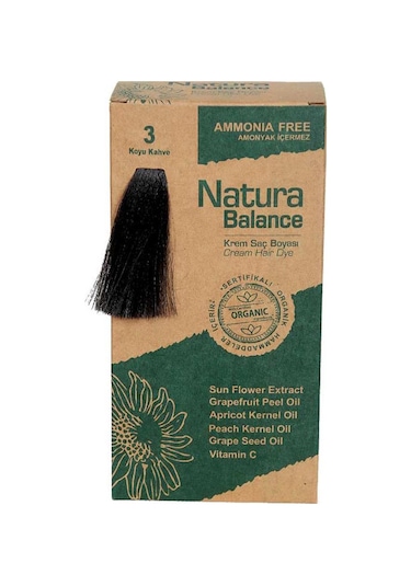 Natura Balance Saç Boyası 3 Koyu Kahve