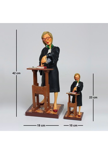Forchino Koleksiyonu / Kadın Avukat Biblo / Büyük Boy
