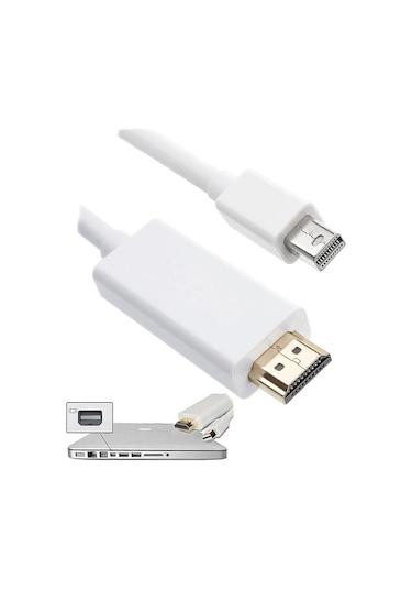 Mini Displayport Thunderbolt To Hdmi Kablo MacBook Uyumlu Görüntü 3Mt