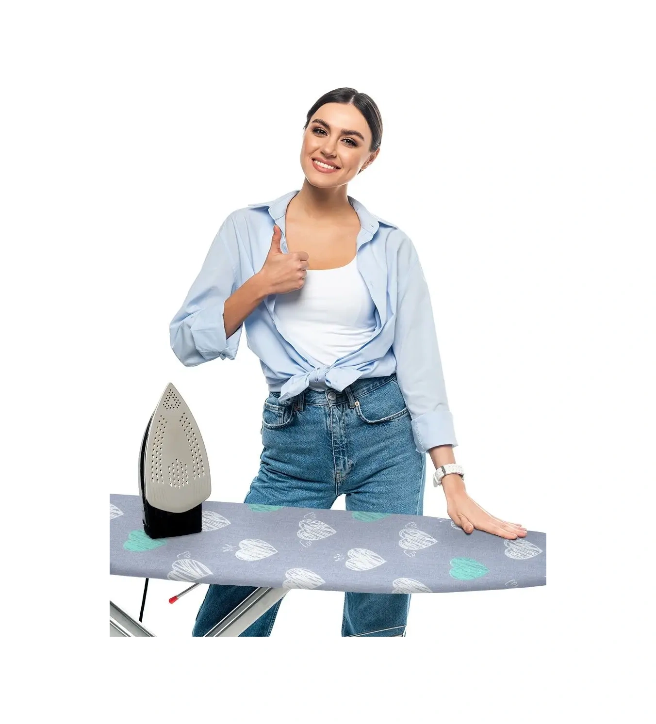 Domino. Üniversal Dikişli Astarlı Ütü Masası Kılıfı 122823630 Turkuaz