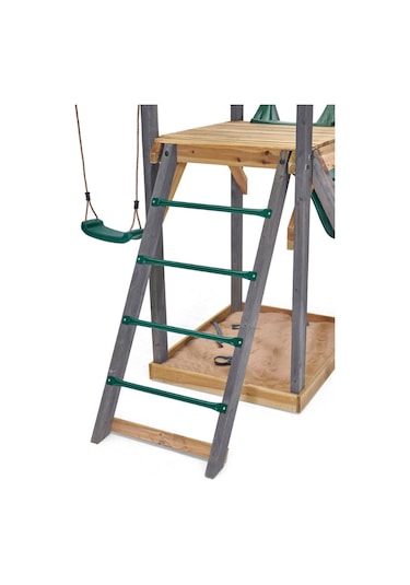 Plum Siamang Ahşap Salıncak Seti Çok Renkli
