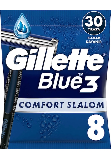 Gillette Blue3 Slalom Kullan At Tıraş Bıçağı 6+2 Adet