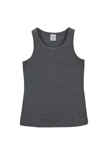 Lovetti Gri 5 Kız Çocuk Düz Basıc Yüzücü Atlet Gri