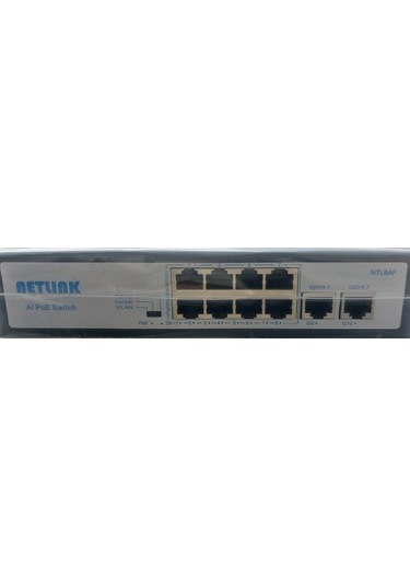 Netlink 8 Port Poe 2 Port Gigabit Uplink Poe Switch