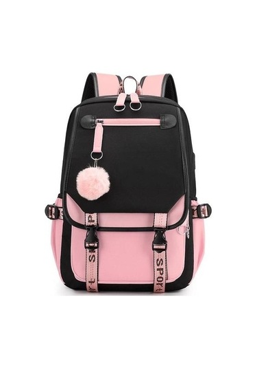 Eğlence Sırt Çantası Seyahat Çantası Öğrenci Okul Çantası Tqk4s4 Pembe