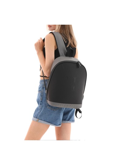 Hotowa Huppi Sırt Çantası Laptop Bölmeli Gri Gri - Siyah