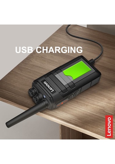 Reedark Lenovo N7 Walkie Talkie 430-440mhz 16 Kanal 3-10 Km Menzil 1700mah Pil Engellere Dayanıklı Siyah Gri Euro Standartı