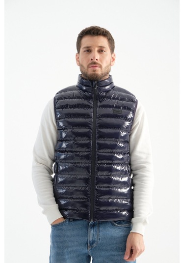 Shooter Sportswear Erkek Parlak Yelek Luxe Bej Lacivert