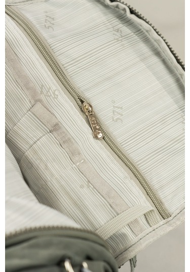 571 Krinkıl / Klinkır Su Geçirmez Hafif Çok Gözlü Orta Boy Okul, Spor, Tablet, Sırt Çantası Gri 3d