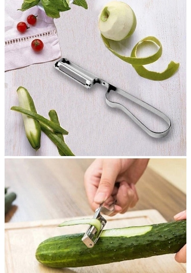 İsgstore 2 Adet Lüks Yan Soyacak & Sebze Domates Patates Soyacağı & Paslanmaz Çelik Soyacak 2'li