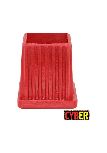 M12 Somunlu Plastik 40x40 İç Tapa (kırmızı)