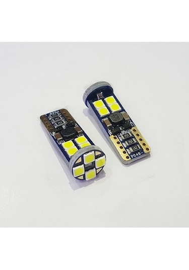 Femex Platinum Turuncu Ampul T10 12 Smd 3030 Chip Led Aktif Canbus