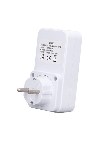 Mufunye 230v Avrupa Standartlı Ac 175-260v Volt Koruyucu Prizi, 5-6 Dakika Gecikmeli, Ev Aletlerini Güvenle Korumak İçin Pc Malzeme