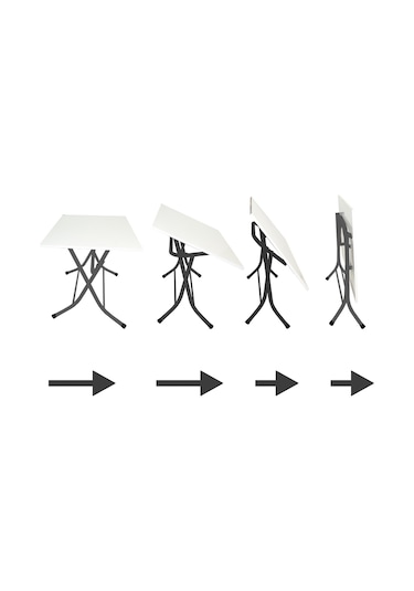 Klasik Katlanır Werzalit Tabla Masa 80x140