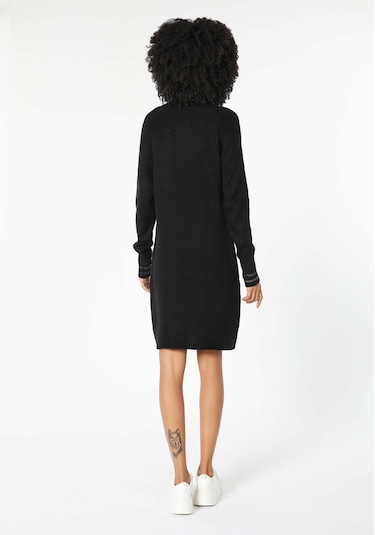 Colins Regular Fit Düz Kadın Siyah Uzun Kol Elbise Cl1061449 Q1.v1 Blk Siyah