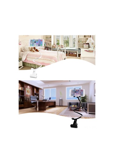 Padalink 360 Derece Ayarlanabilir Cep Telefonu Tutucu - Evde Canlı Yayın, Video Konuşma İçin Evrensel, Kaymazsız, Hafif Ve Taşınabilir Mavi