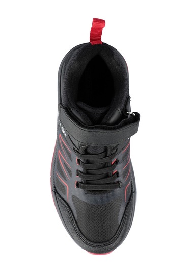 Slazenger KENTON I Çocuk Cırt Cırtlı Siyah - Kırmızı Bot