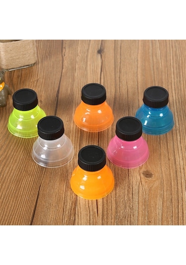 Adet Kapak Kapağı Dönüştürme Kutuları Şişelere Dönüştürün-yeniden Kullanılabilir Geçmeli Üstler Çok Renkli