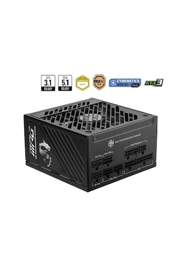 Msı Mag A1000gs Pcıe5 1000w 80+ Gold Full Modüler Power Supply Akak92msı0029