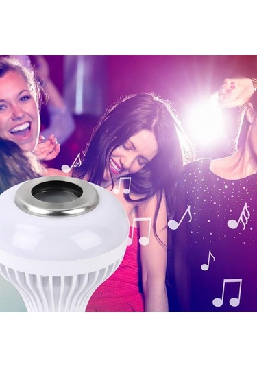 Ayt Ledx Al-spkr Kumandalı Bluetooth Hoparlörlü Ampul E27 500 Lümen Rgb Renkli Led Aydınlatma