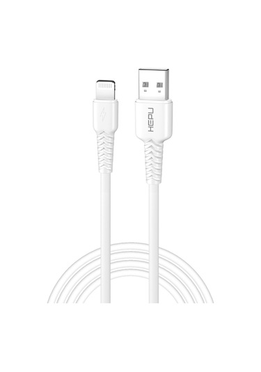 Hepu Hp-424 Mild Usb - Lightning QC3.0 3.1A Şarj Kablosu 30 CM - Beyaz