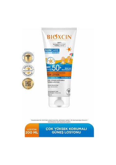 Bioxcin Sun Care Hassas Ciltler Için Çok Yüksek Korumalı Mineral Güneş Kremi Bebek 50 Spf 100 ml