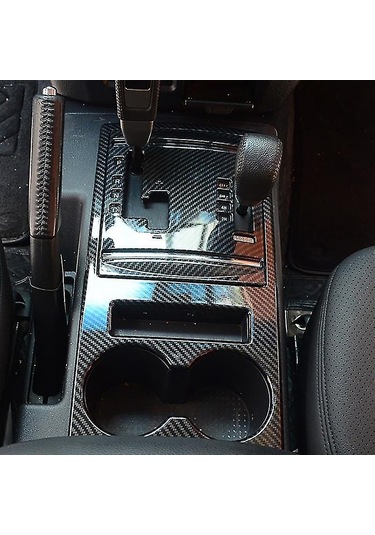 Monyee Mitsubishi Pajero 2007-2019 İçin Abs Karbon Fiber Dokulu Vites Panel Kapağı - Korozyon Ve Çizikten Koruma, Kolay Kurulum