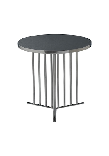 Ekgconcept Ultra Lüx Mercedes Fiskos Sehpa 18mm Hıghgloss Yüzey Paslanmaz Kararmaz Çelik Ultra Lak Kaplama Gümüş