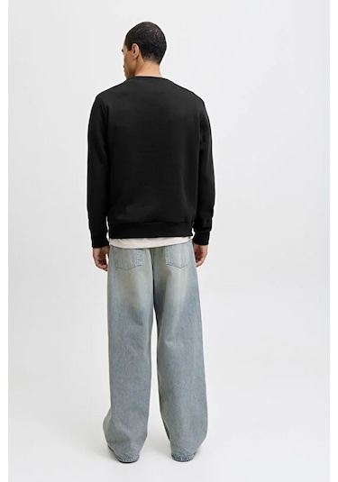 Jack & Jones Jjmakoto Erkek Sweatshirt Siyah