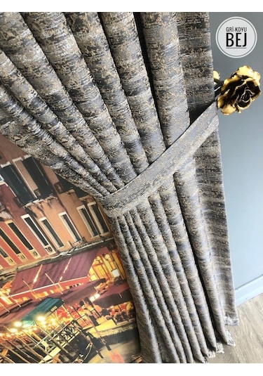 Fon Perde Taç Marka Ultra Dolgun Jakarlı Fonluk