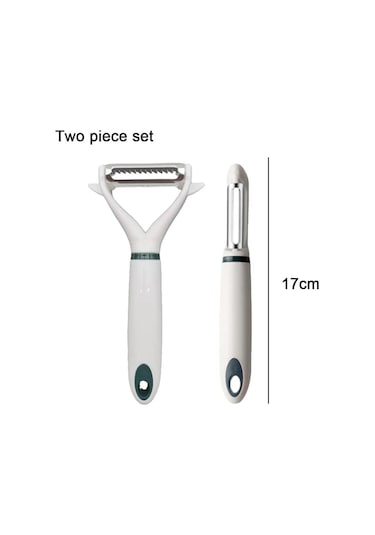 3b Trend 2'li Sebze Soyucu, Paslanmaz Çelik, Patates Soyucu Beyaz Beyaz